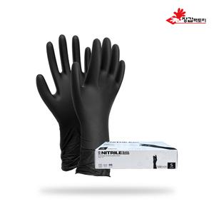 G클럽 니트릴 장갑 블랙 12인치 100매 식품용 요리용 식품용인증 긴손목