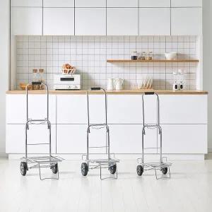 [리빙코아]강철 핸드카트 구루마 쇼핑 마트 장바구니 시장 택배 무소음 접이식 모음전