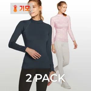 테슬라 기모 내의 내복 언더레이어 터틀넥 긴팔 2팩 TM-XUT86