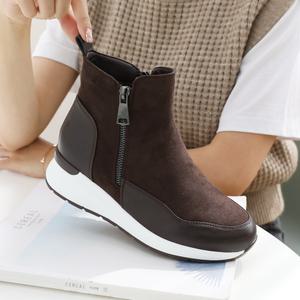 제이슈 보온내피 쥬크 스웨이드 앵클부츠 4.5cm