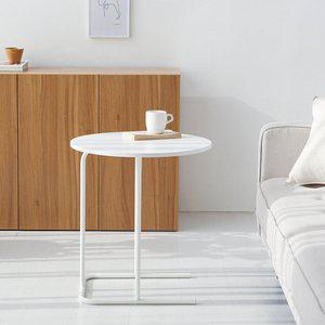 [기타]홈카페 원형 화이트테이블 티테이블 소파테이블