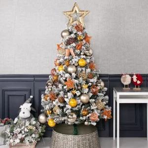 크리스마스 스노우 트리 나무 장식 풀세트 고급 브론즈샤인 150cm  단면) 성탄절 대형 소품 용품 데코 매장