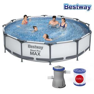 BW 56416 원형 프레임 물놀이 풀장 세트 366x76cm