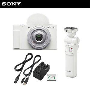 [SONY] 소니 카메라 ZV-1F 화이트 + GP-VPT2BT + ACC-TRBX (유투브 패키지 / 브이로그 디지털)