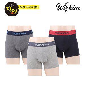 [기타]순면 면스판 남성 남자 팬티 드로즈 사각팬티 남성 속옷 세트 드로즈팬티 3매입 OK3175