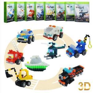 [이지피아] 툭툭블럭 교통기관 8종