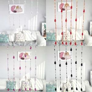 ALL 비즈커튼 드롭시드장식 한세트 1m, 한세트 8줄