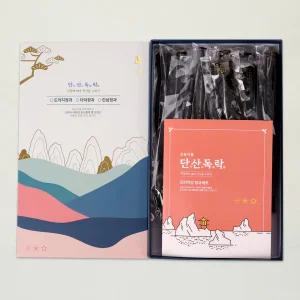 단산독락 더덕 도라지 정과 500g 선물세트 고급 보자기