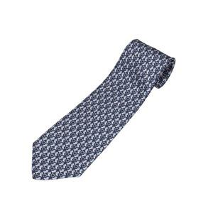 [페라가모] 후투티 프린트 실크 타이 넥타이 35_0813_0757902_NAVY