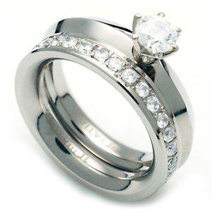 [타티아스]TW-972 DIA 다이아몬드 티타늄 반지, 이니셜 무료, 무료배송, 맞춤제작, 평생 A/S