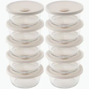 코지 내열유리 냉동 밥보관용기 밥용기 세트 10P 320ml