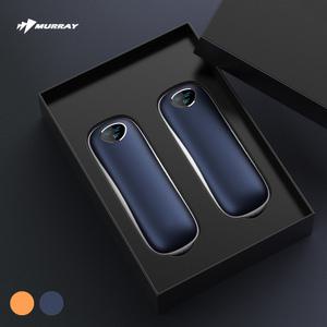 머레이 (트윈 손난로  2개_네이비) 2초 초고속 양면 발열 충전식 전기 전자 핫팩 대용량 보조배터리 휴대용 손날로