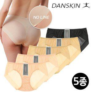 [단스킨][히트]단스킨 티나지 않는 여성 노라인 헴팬티 5종 (90~105)