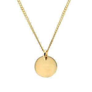 [비앤비골드] 18K 이니셜각인 코인 미아방지 아기목걸이 IRN38239