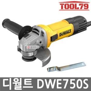 디월트 DWE750S 유선 그라인더 750W 100mm 소형 슬라이드 스위치 M10 스핀들