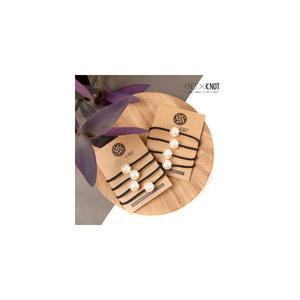 [KNOTXKNOT] 국내제작 4p 심플리티 12mm 진주 원 포인트 머리끈