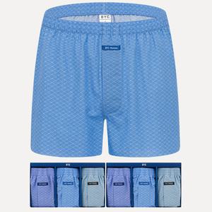 BYC 남자 트렁크 사각 팬티 고급 여름용 박서팬티 6매 세트