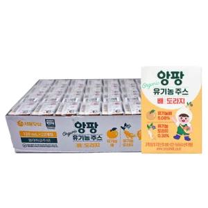 서울우유 앙팡 유기농 배도라지 주스 120ml 32팩-과채주스 야채주스
