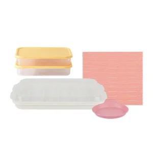 이지앤프리 김밥만들기 재료보관용기세트 4종 5P (보관용기1P+접시1P+말이1P+용기 1.2L 2P)
