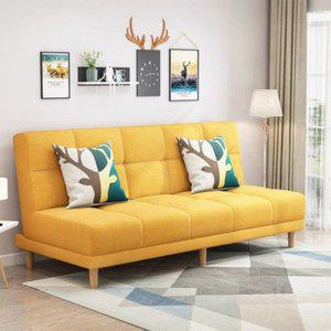 [제이큐]세상편한 패 소파 베드 3인용 10 옐로우