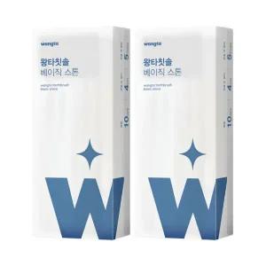 왕타 칫솔 매일사용 구강케어 통칫솔 스톤 10개입 2개