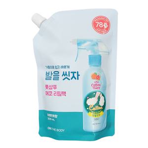 온더바디 코튼풋 발을씻자 풋샴푸 에코 리필 자몽민트향 500ml