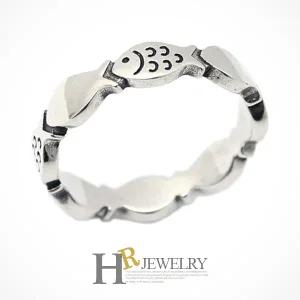 [호림쥬얼리]실버92.5은반지히트데일리(HR)실버 한바퀴 물고기 반지(NO.23223)