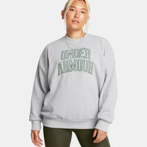 [언더아머 본사]여성 UA 아이콘 헤비웨이트 테리 오버사이즈 크루1386493-011