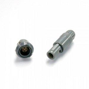 원형 커넥터 세트 / 4핀 14mm 원터치 원형커넥터 회색 / LCG-4P