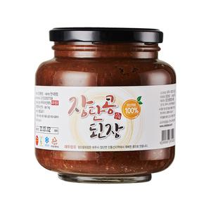 파주 DMZ 재배 장단콩 재래식 시골 집 된장 100% 국내산 재료 첨가 유리병 500g 1병