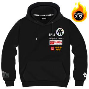 간쓰리 GP04BB 국내생산 기모 후드티
