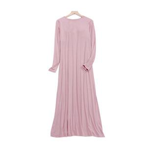 긴팔 모달잠옷 원피스 브라캡내장 부드러운 편안한 홈웨어