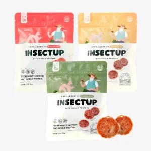 인섹트업 노블프로틴 70g 3종 (칠면조/캥거루/말고기) 강아지 저키 동애등에 알러지 간식