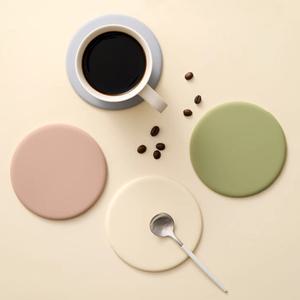 도톰한 실리콘 티코스터 컵받침 커피 찻잔 받침대