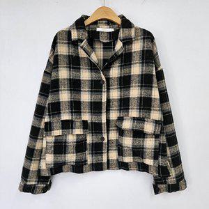 [아이우먼] 스퀘어체크카라남방자켓 NRT276M411 빅사이즈