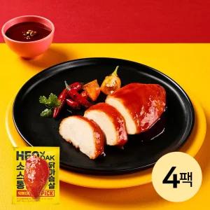 [허닭] PICK 소스 통 닭가슴살 떡볶이맛 4팩