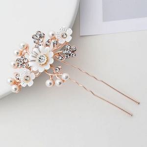 한복 혼주 뒤꽂이 머리 장식 비녀 머리핀 골드꽃