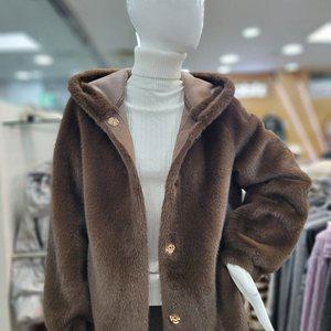 [ab.f.z]인조밍크 페이크퍼후드 오버핏쟈켓ab.fz