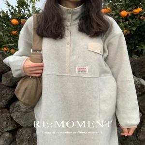 [？？주문폭주!/RE:MOMENT/오트멜란지 제외 당일발송] made. 턴즈 아노락 후리스 원피스 3color!