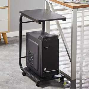 컴퓨터 본체 받침대 이동식 트롤리 바퀴 장착 받침