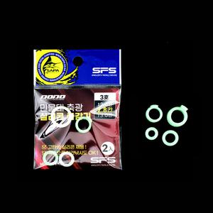 싸파 도도 민물대 축광 실리콘 줄감개 2개입 3호 야광/민물낚시 루어낚시 낚시용품 싸파낚시