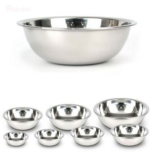 국내생산 스텐 27종 비빔 양푼이 쌀 야채 믹싱볼 양념볼 지름 23cm 26.5cm 29cm 32.5cm