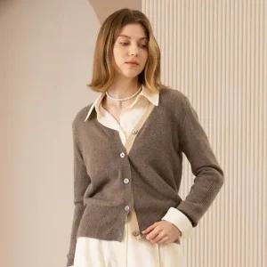 (m) 몽골리안 캐시미어 100 여성 가디건
