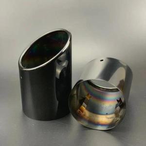 스테인레스 스틸 자동차 배기 스트레이트 테일 파이프 팁 커버 케이스 아우디 Q7 20072011 액세서리 듀얼