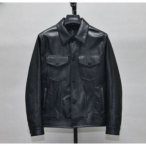 88즈 정해인 가죽 자켓 굿데이 3회 워싱 빈티지 양가죽 슬림 숏 캐주얼