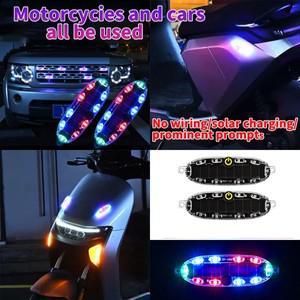 오토바이 라이트 무선 LED 태양 스트로브 빛 오토바이 자동차 자전거 트럭에 대 한 방수 Anticollision 경