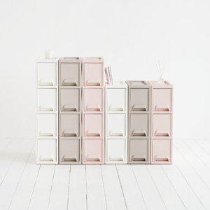 [하우스레시피]소프트 이동식 서랍장 슬림(3단/4단)