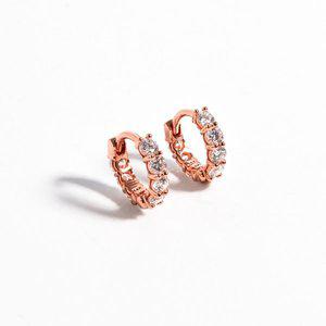 [샤밍주얼리]천연 다이아 귀걸이 2미리 미니 피어싱 귓바퀴 테니스 이터니티 여자 친구 기념일 선물