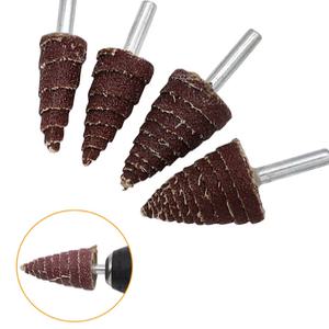 전동드릴 종이사포 샌드페이퍼 원추형 헤드 샌딩 폴리싱 마무리 콘 비트 (A2117)