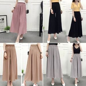 (치마바지_4색상) 여성 여자 치마바지 쿨 통 여름 밴딩 린넨 바지 팬츠